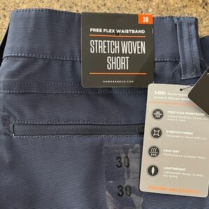 NWY Hawke & Co Navy Blue Stretch Woven Shorts